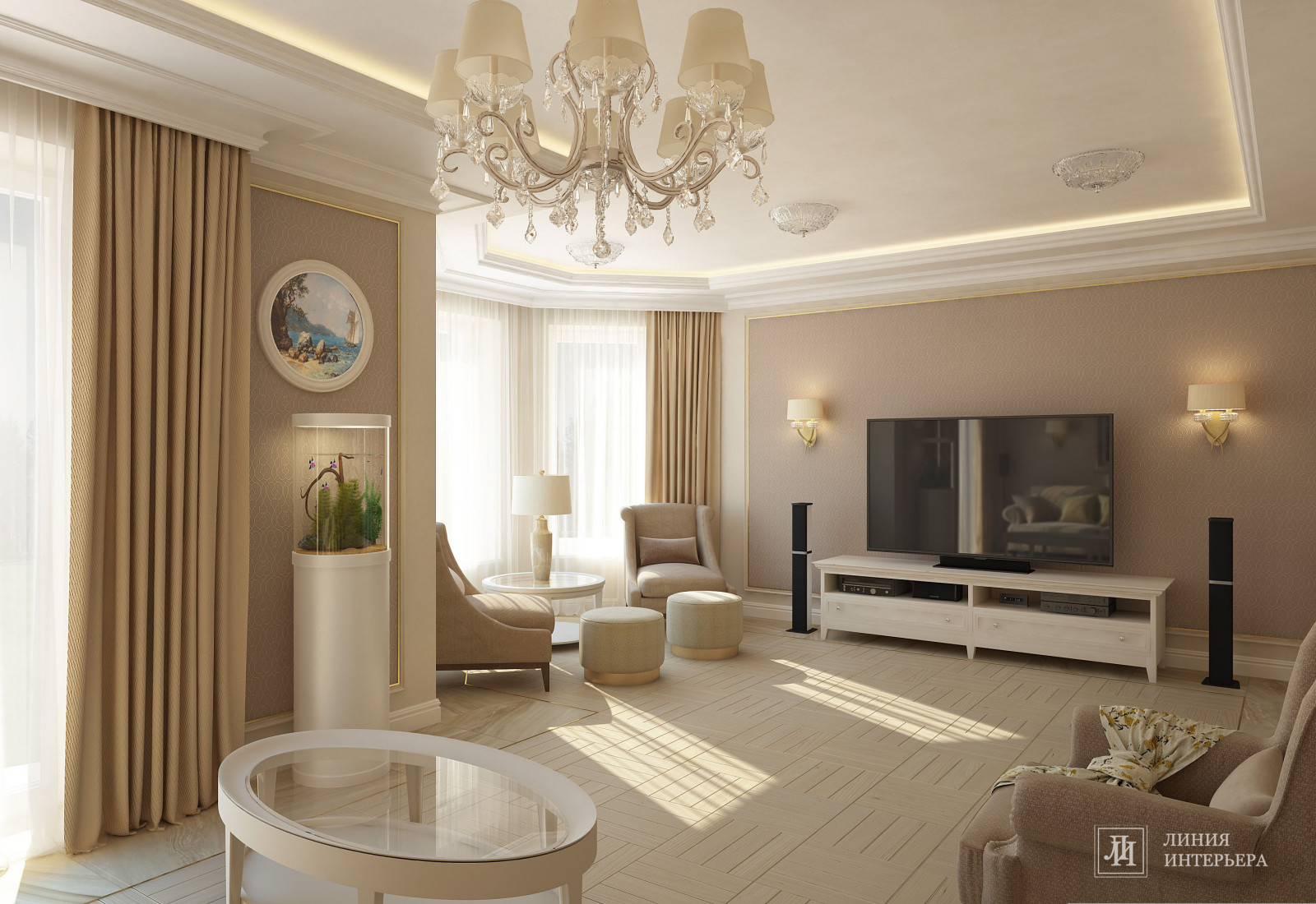 Обложка проекта: Интерьер загородного дома