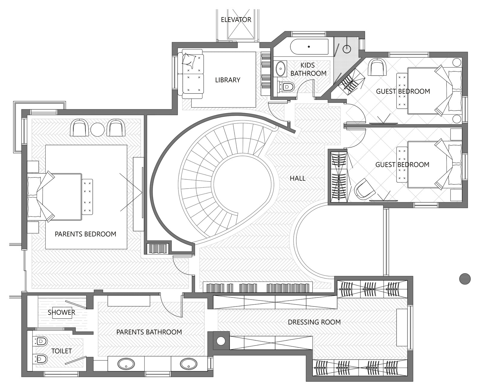 Private house. First floor
