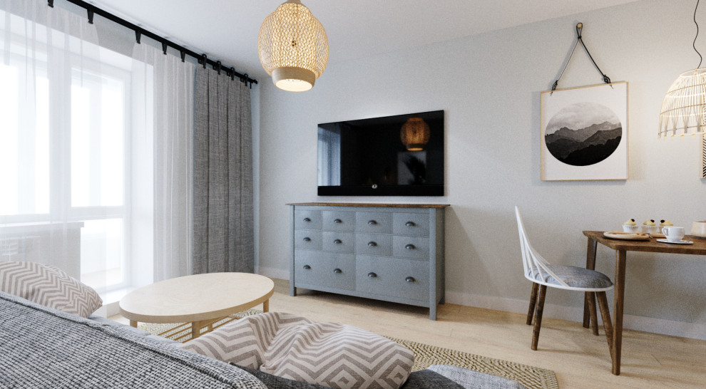 ДИЗАЙН ПРОЕКТ КВАРТИРЫ ЗАЛ-СТУДИИ г.Томск