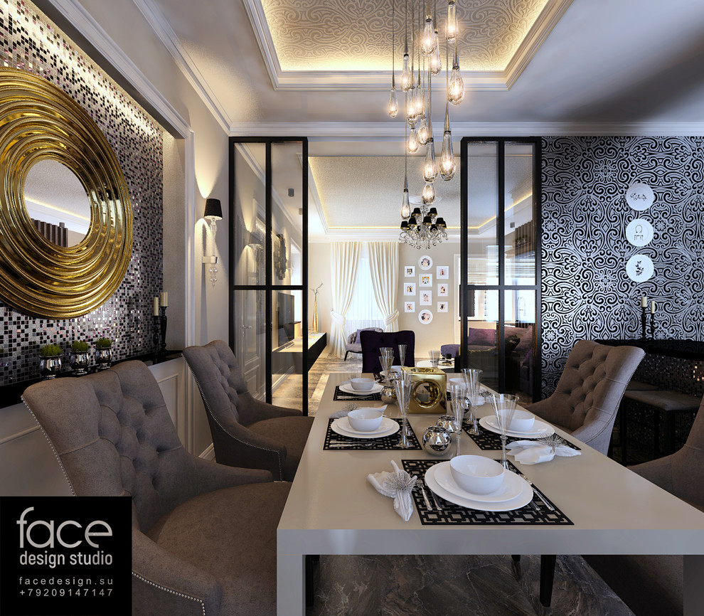 интерьер небольшого дома в стиле Ар-деко