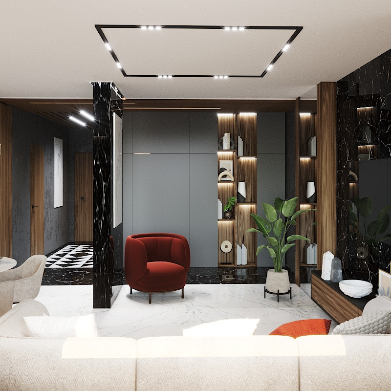 Дизайн квартиры 80 кв.м.