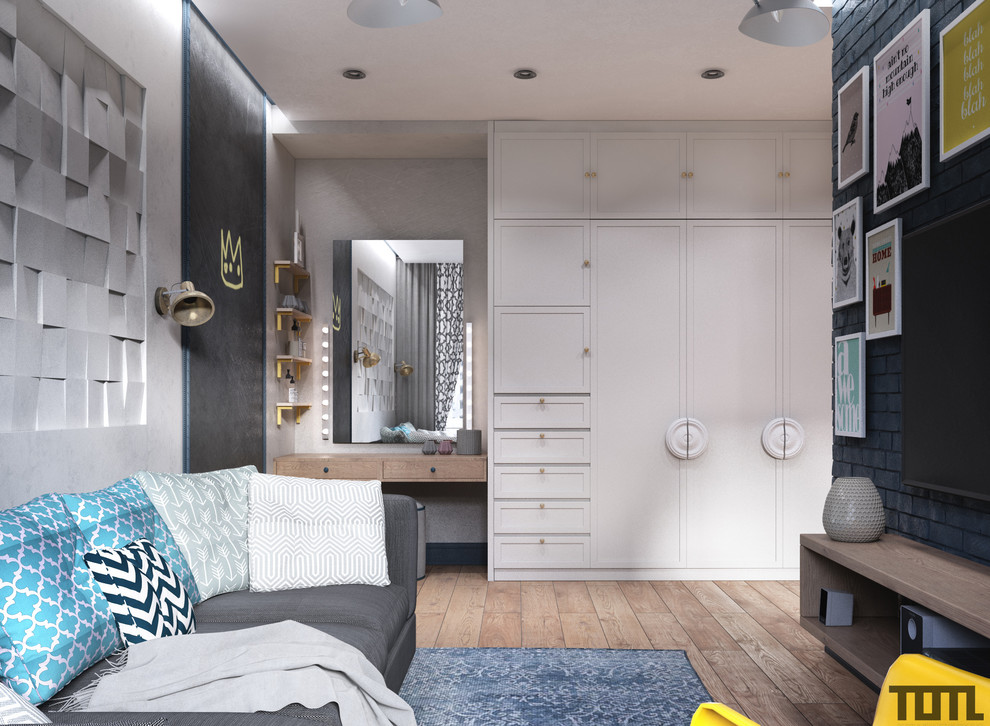 Просторный лофт для большой семьи