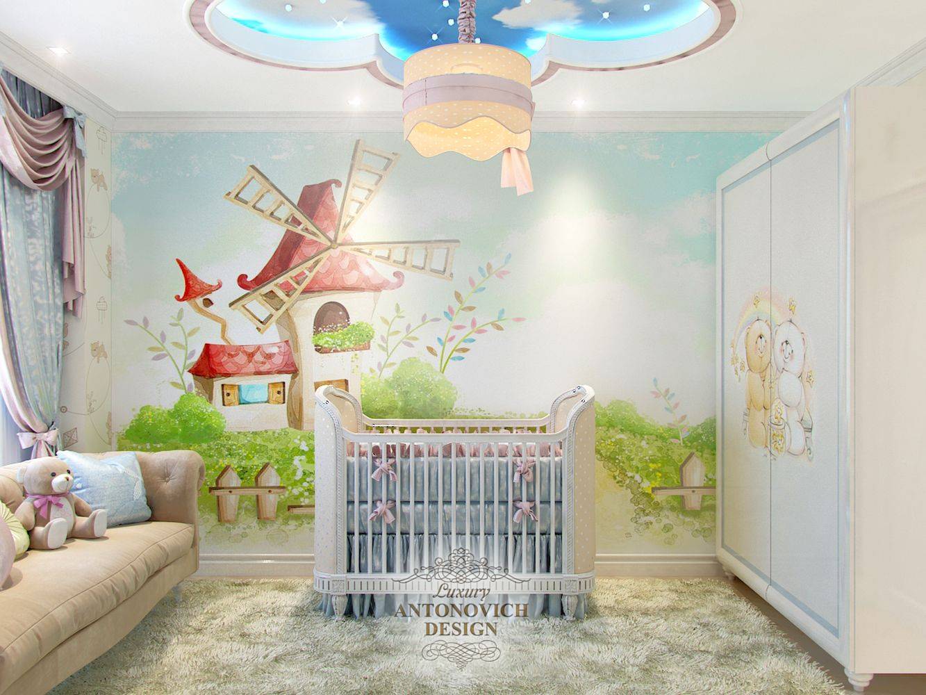 Дизайн интерьера детских комнат от студии Luxury Antonovich Design