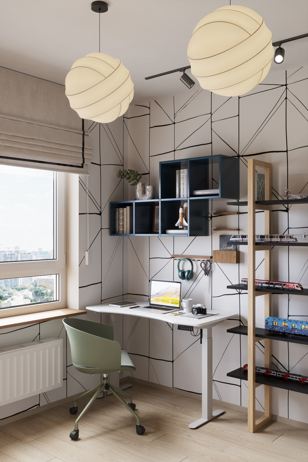 Мини двушка 43 м кв. со спальней на балконе