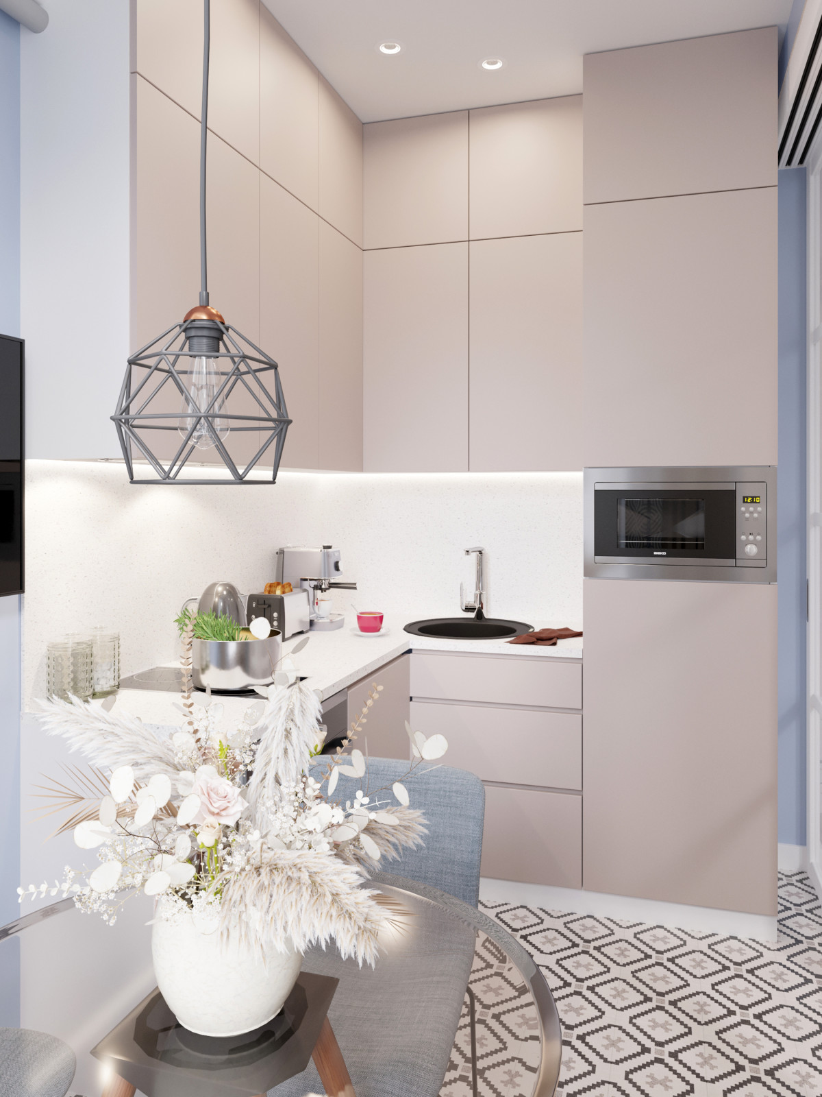 Дизайн квартры-студии в Сочи