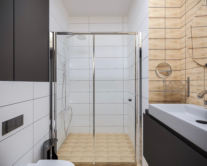 Дизайн-проект однокомнатной квартиры в скандинавском стиле