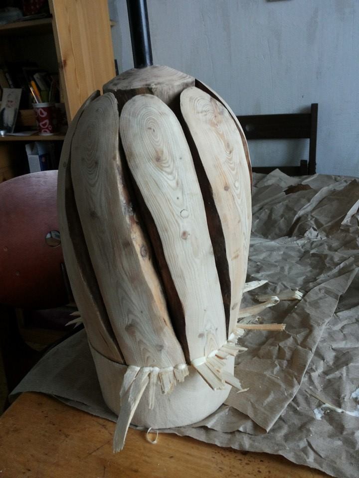 DIY: Как сделать настольную лампу из дерева своими руками