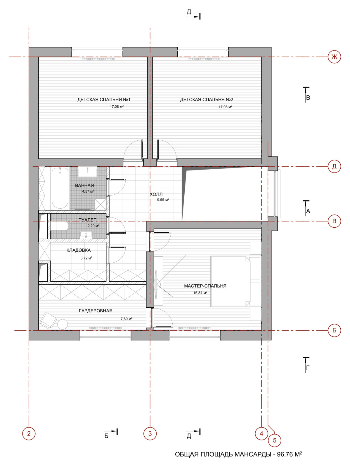 Шале с фасадами из кирпича