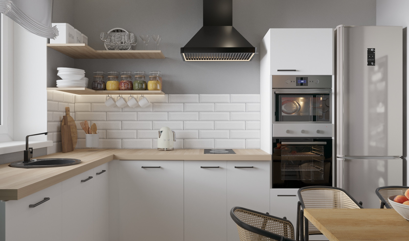 Светлая кухня