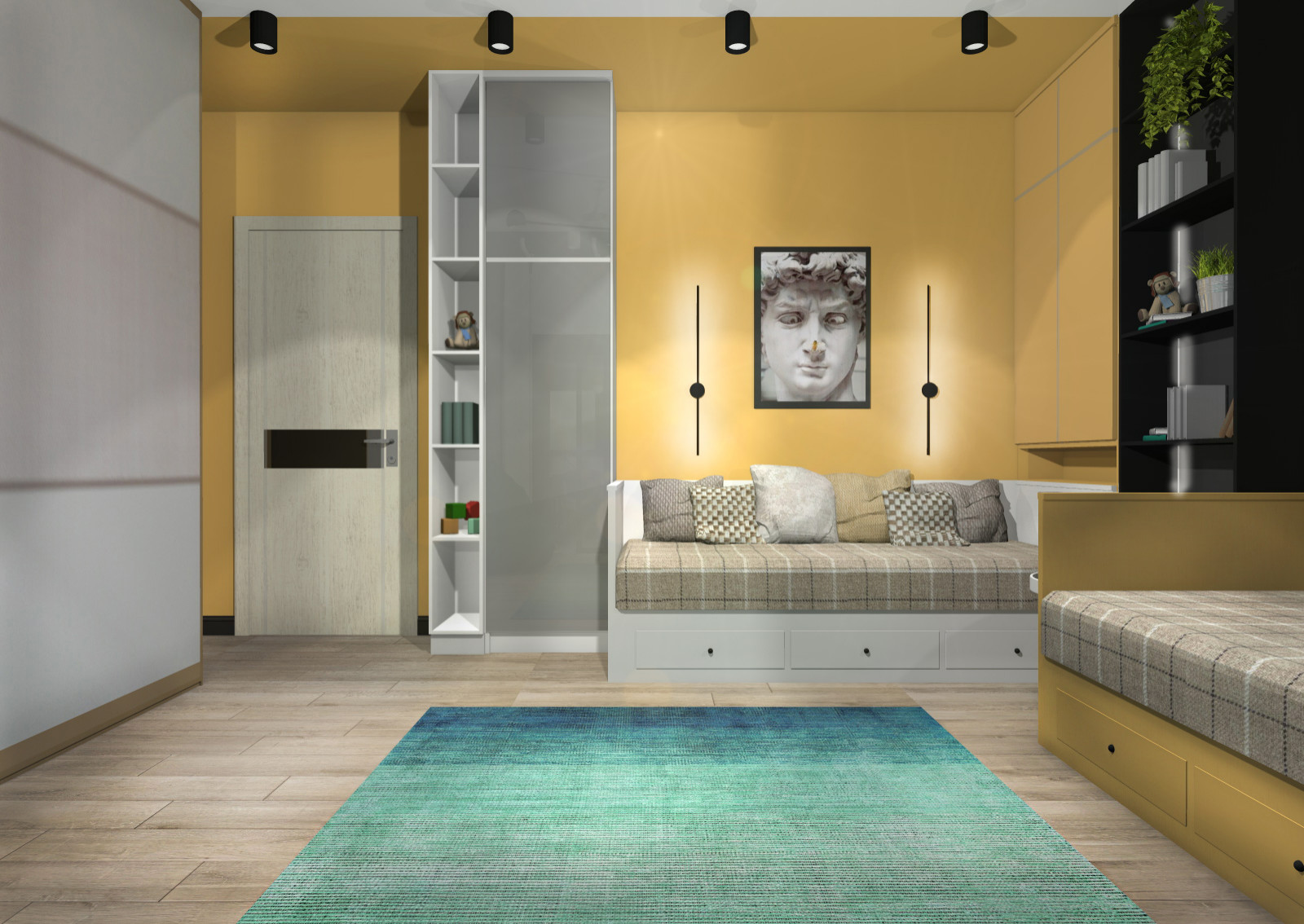 Солнечная детская для двух мальчишек