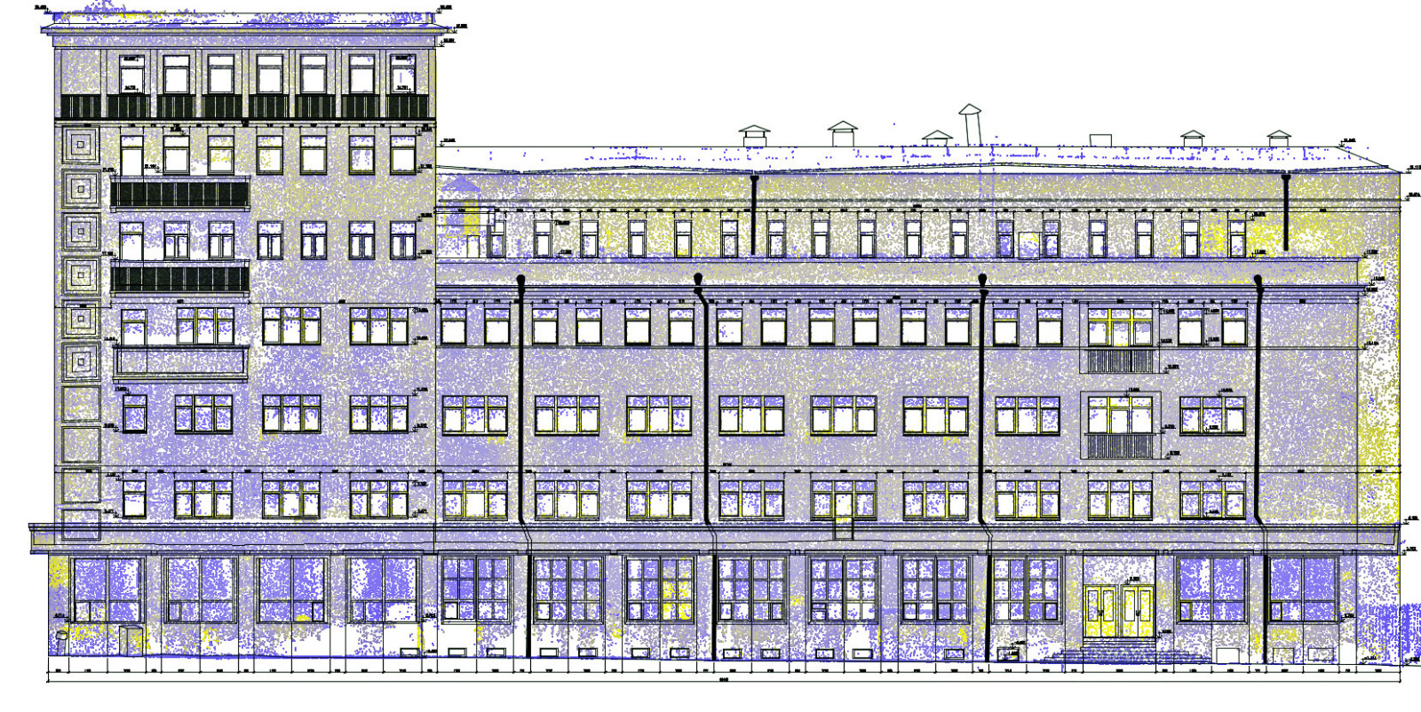 Обмер фасада