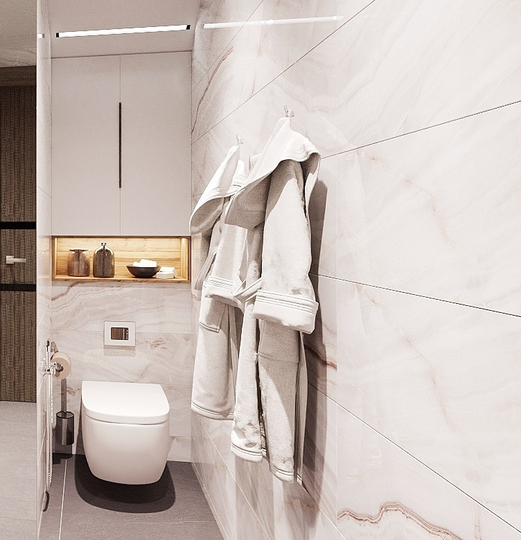 Санузел в частном доме в Вологде