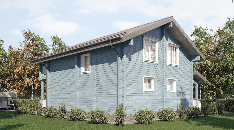 Дом из профилированного бруса 200х142.