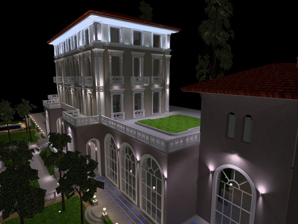 Дизайн проект освещения Villa Laglio