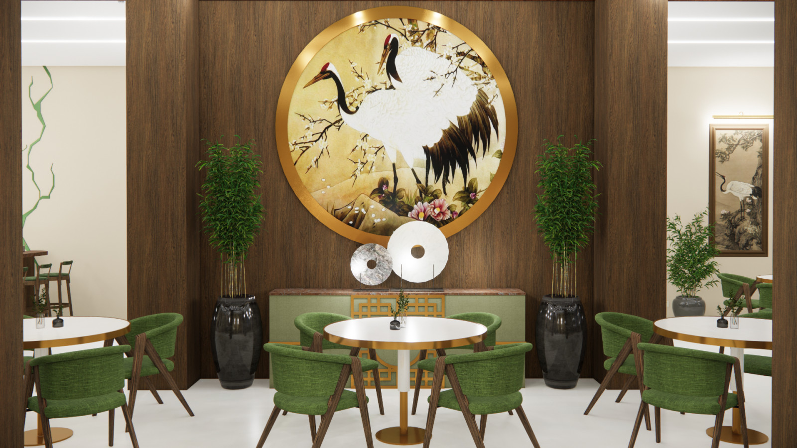 Визуализация проекта китайского ресторана