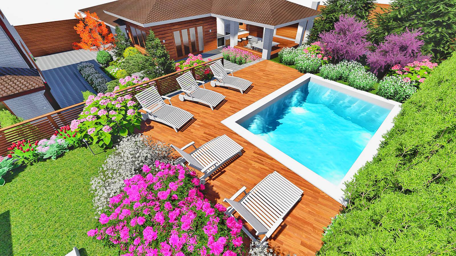 Ландшафтный дизайн Иркутск п. Марково