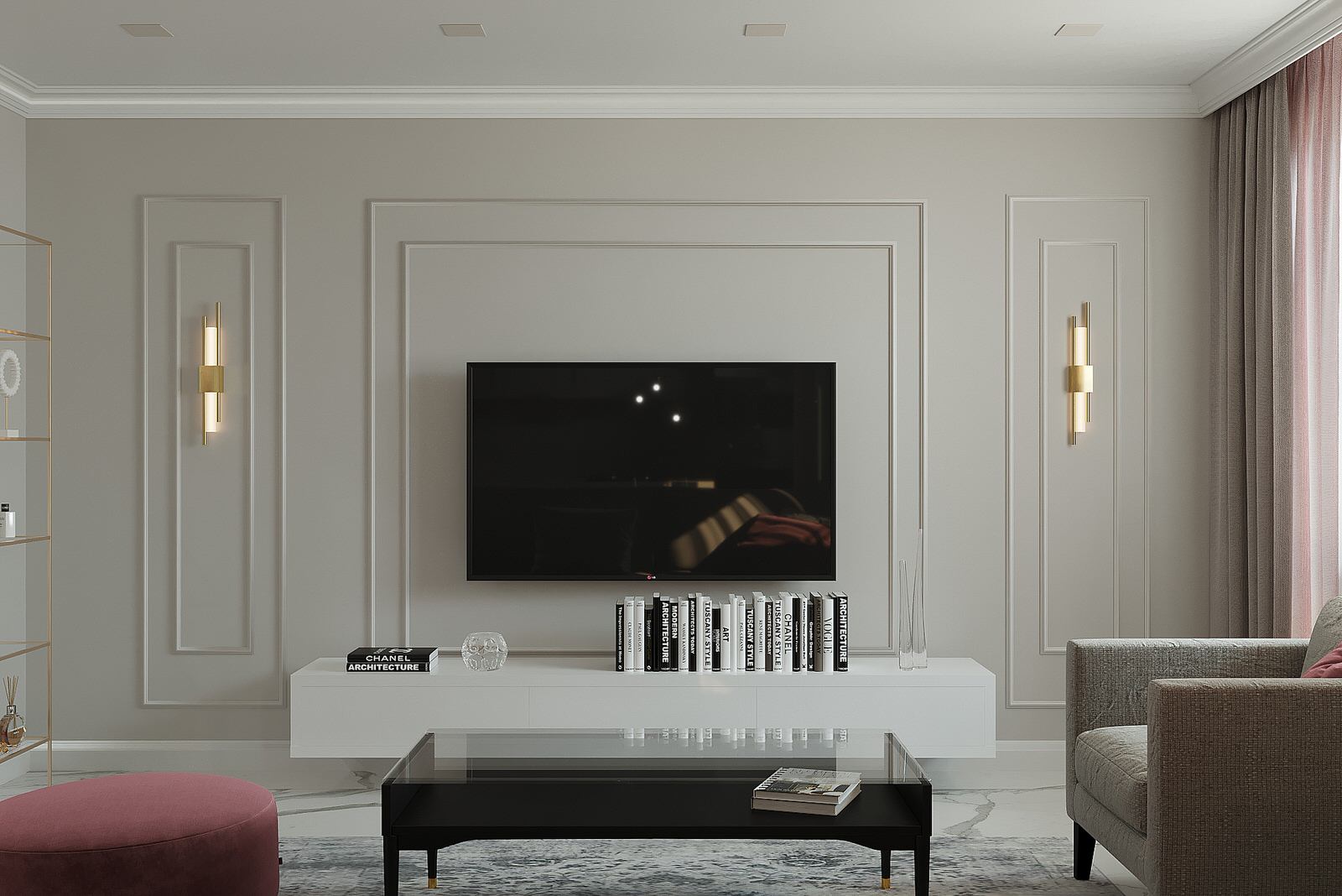 Трехкомнатная квартира для молодой девушки