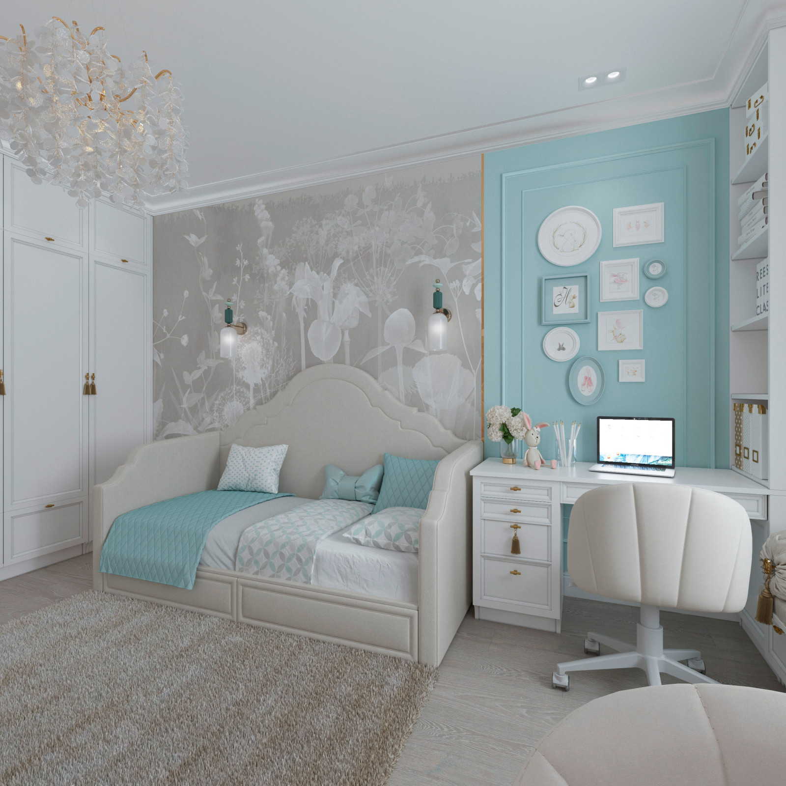 Дизайн-проект квартиры для многодетной семьи в ЖК"Fresh Lifi"