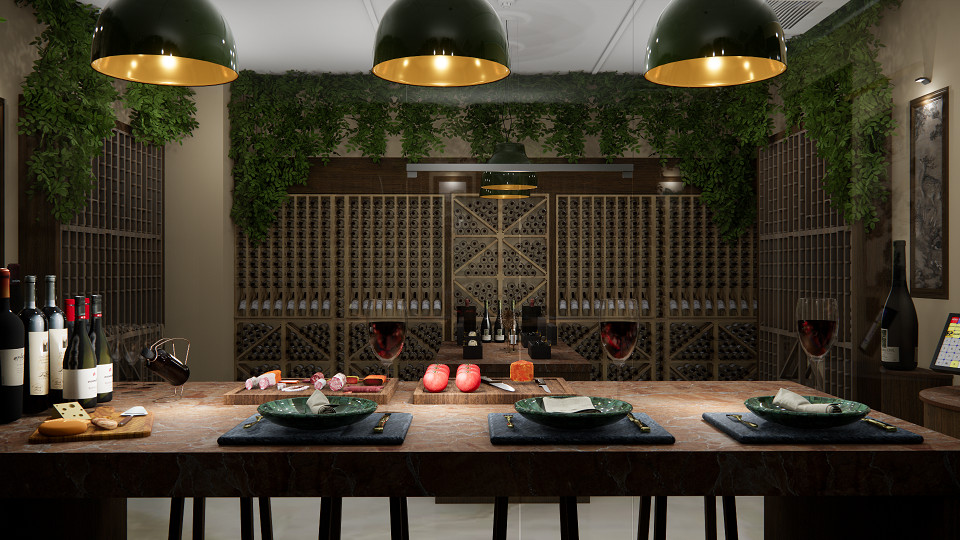 Визуализация проекта китайского ресторана