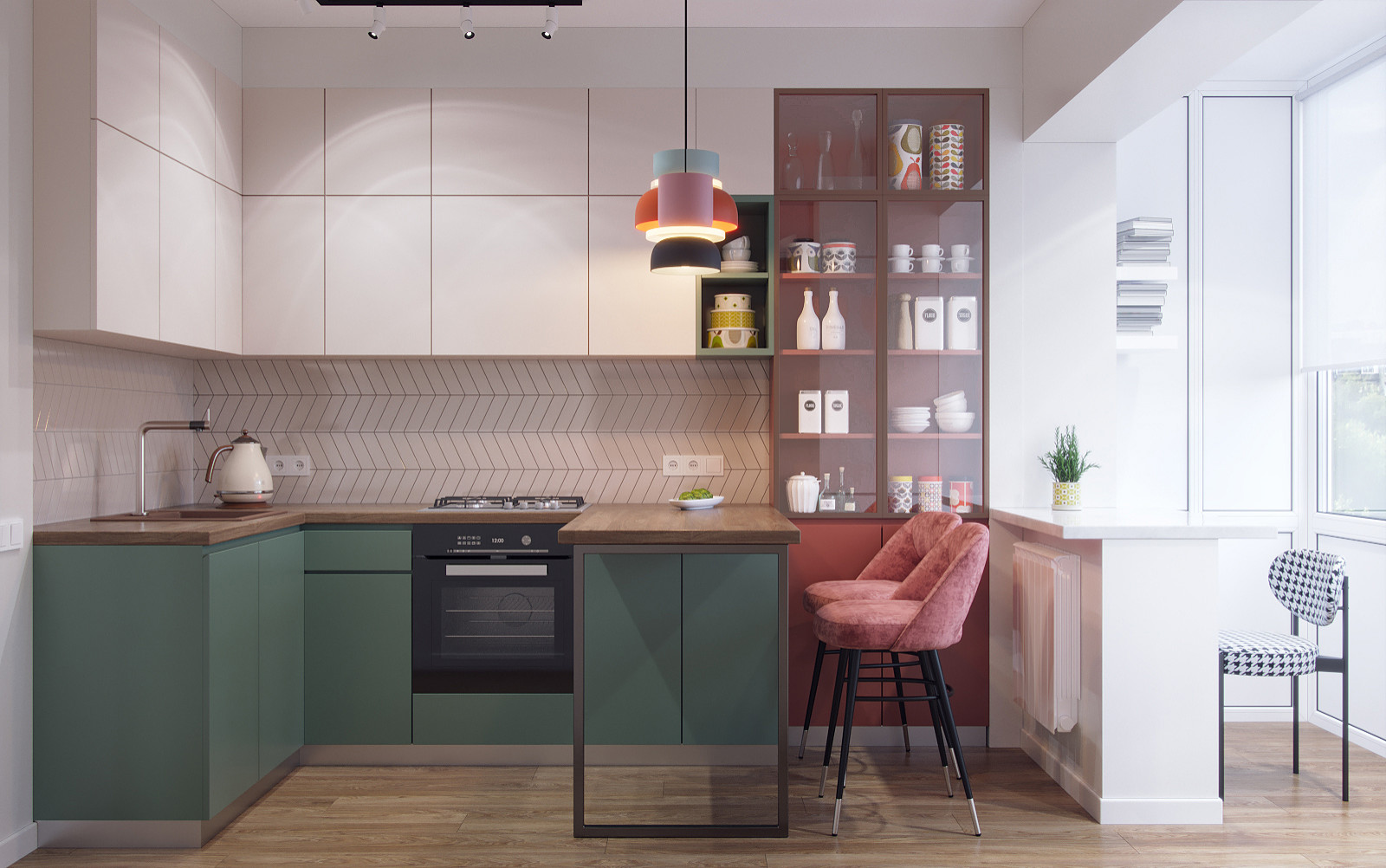 Яркая однушечка для молодой мамы с дочкой