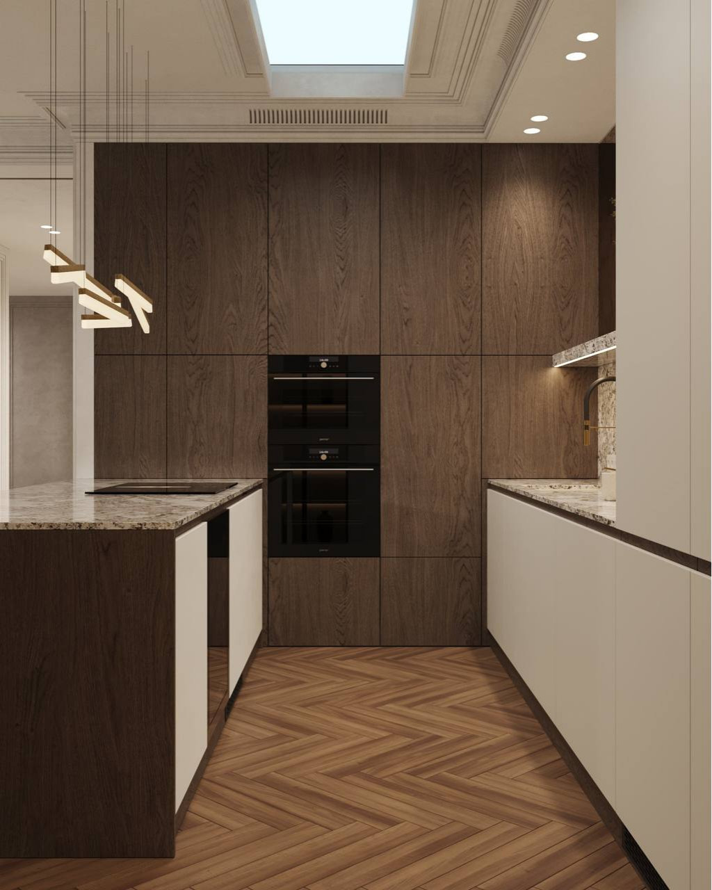 Уютная кухня-гостиная 51,1 м².