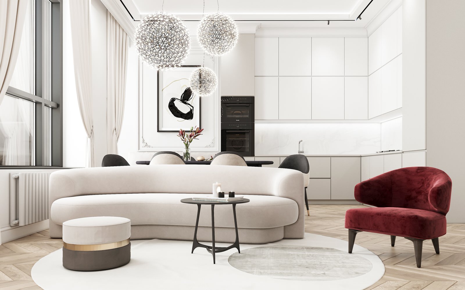 Дизайн интерьера: «Неоклассика в ЖК Суббота»