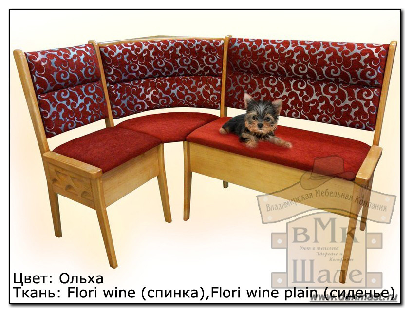 Кухонные угловые диваны из массива