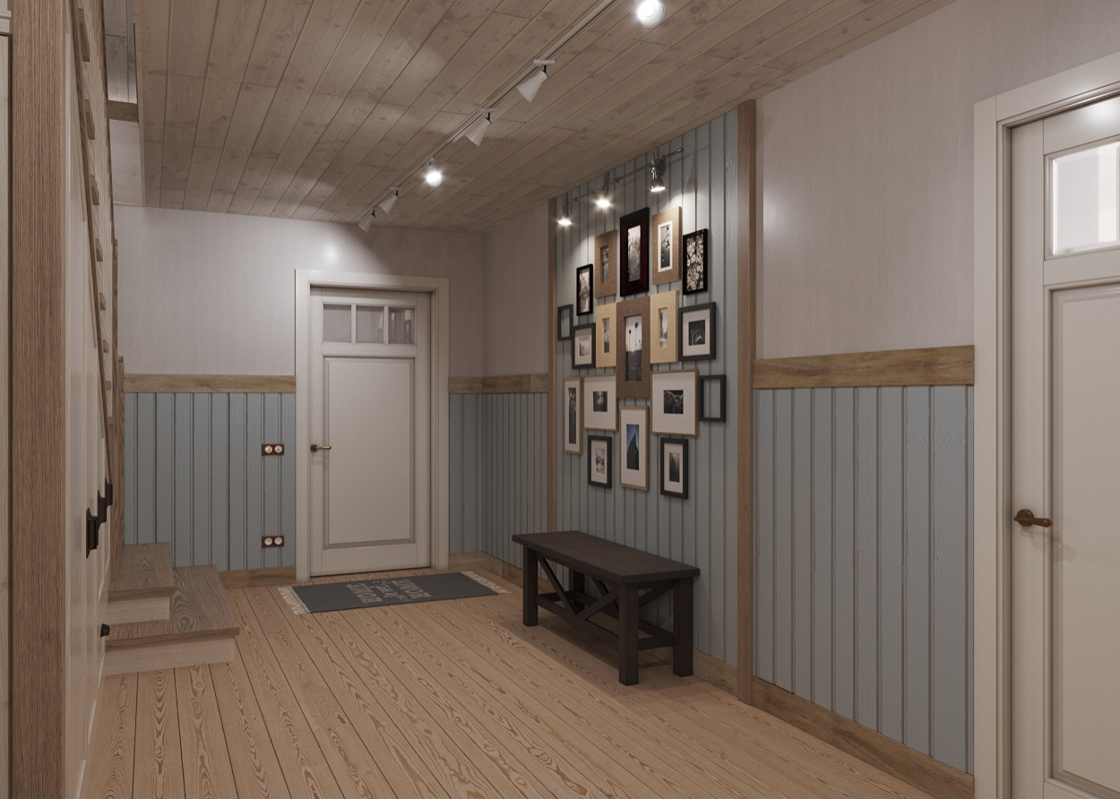 Загородный дом с мансардой