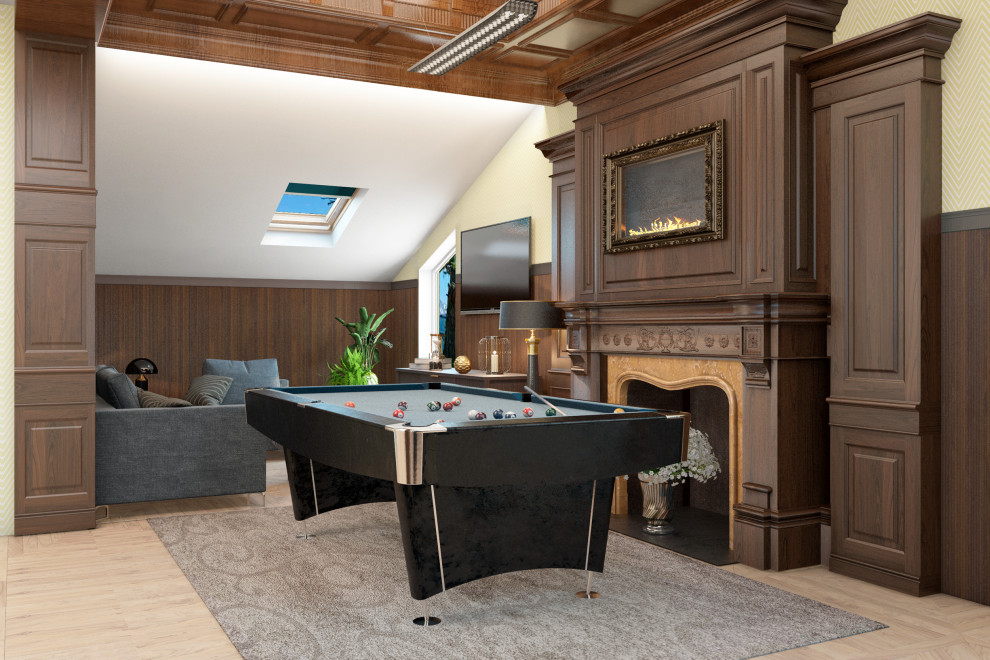 Обложка проекта: Бильярдная на мансардном этаже