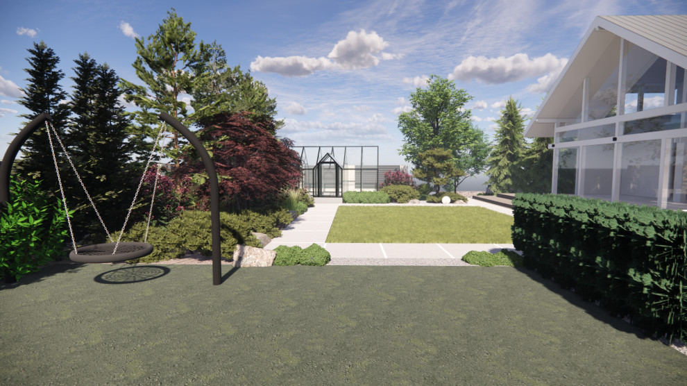 Вид на теплицу