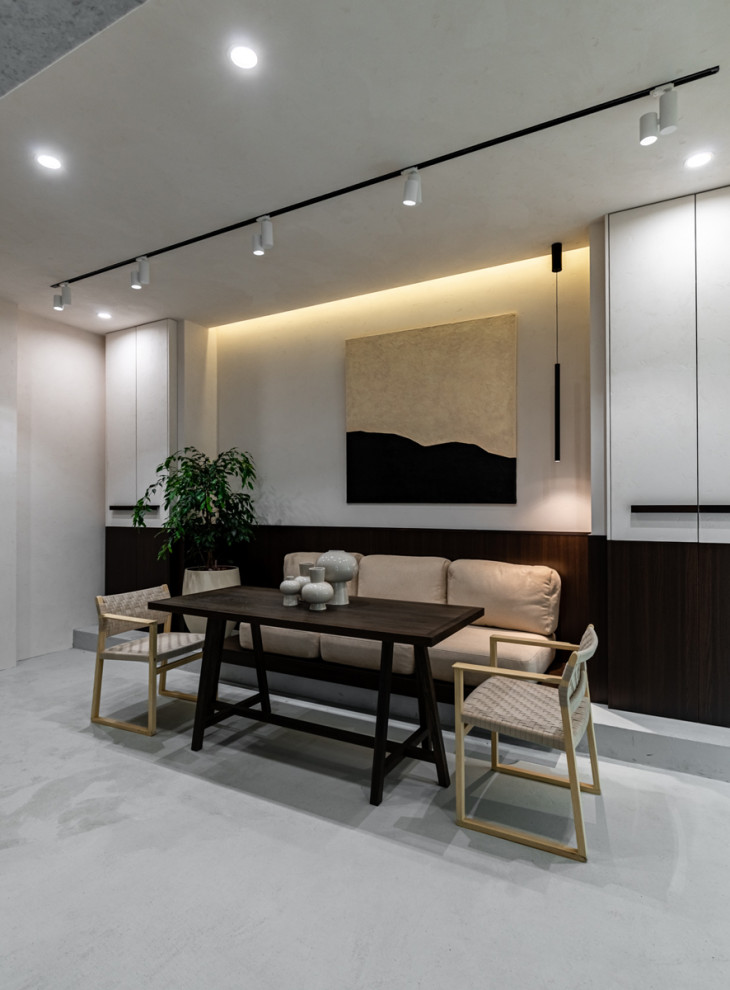 Софт-минимализм на мраморной кухне