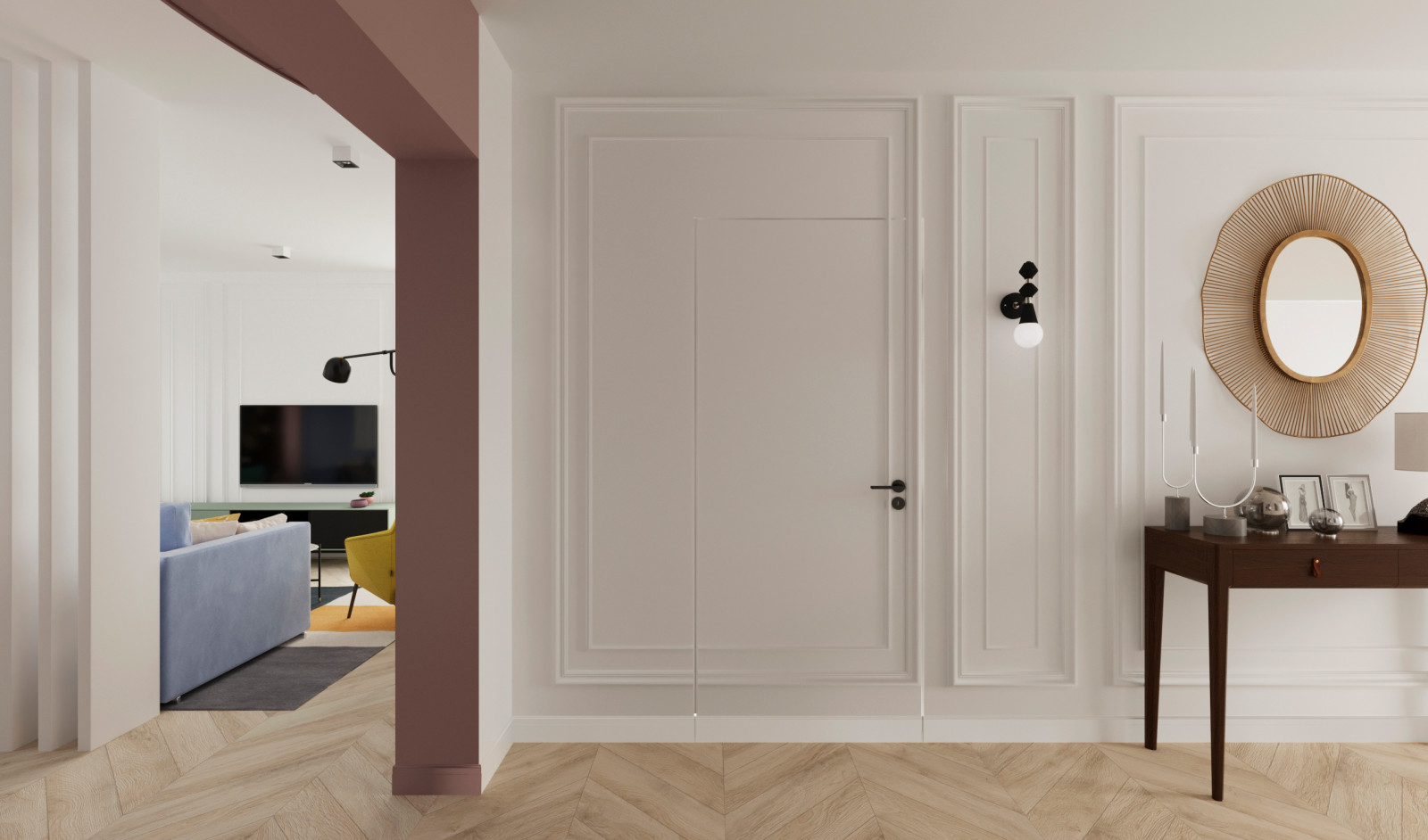 Квартира с яркими акцентами