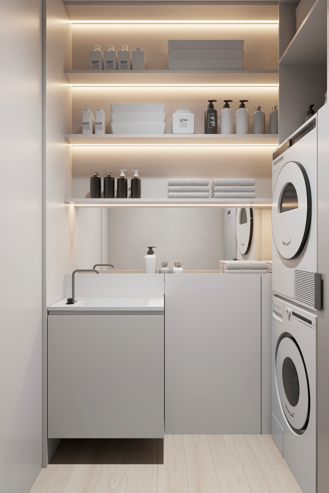 ЖК «Зенит», современный интерьер квартиры, построенный на контрастах