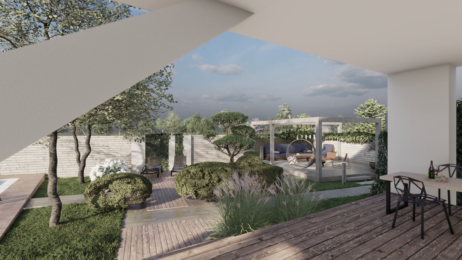 Сад в стиле минимализм