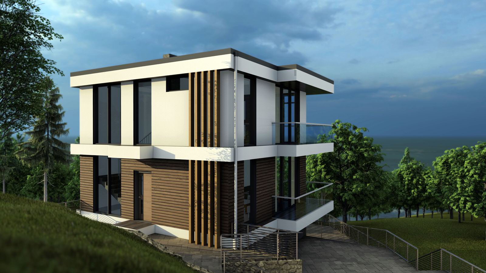 Комплексная застройка дуплексами и жилыми домами