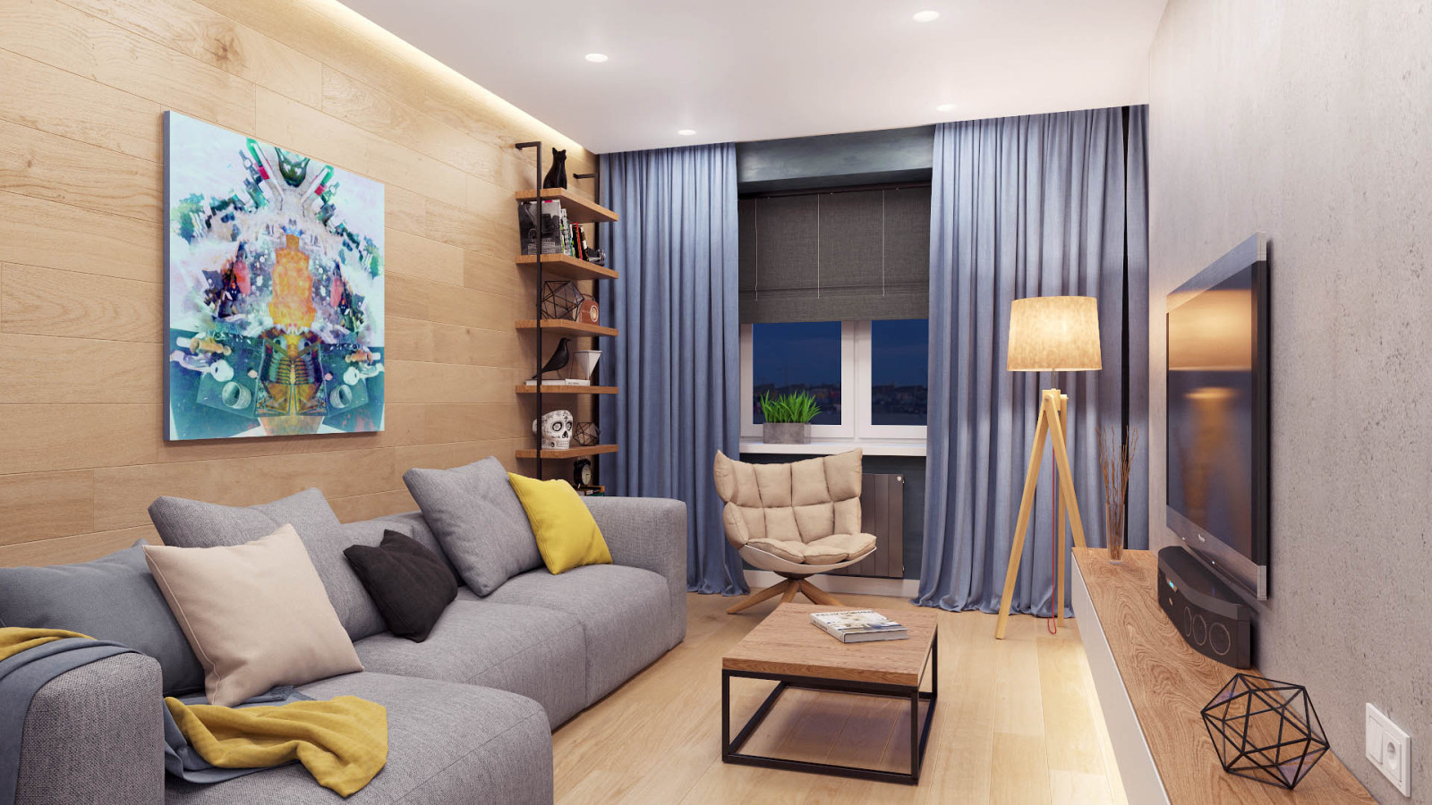 Обложка проекта: Интерьеры трехкомнатной квартиры в ЖК "Изумрудный" г. Самара