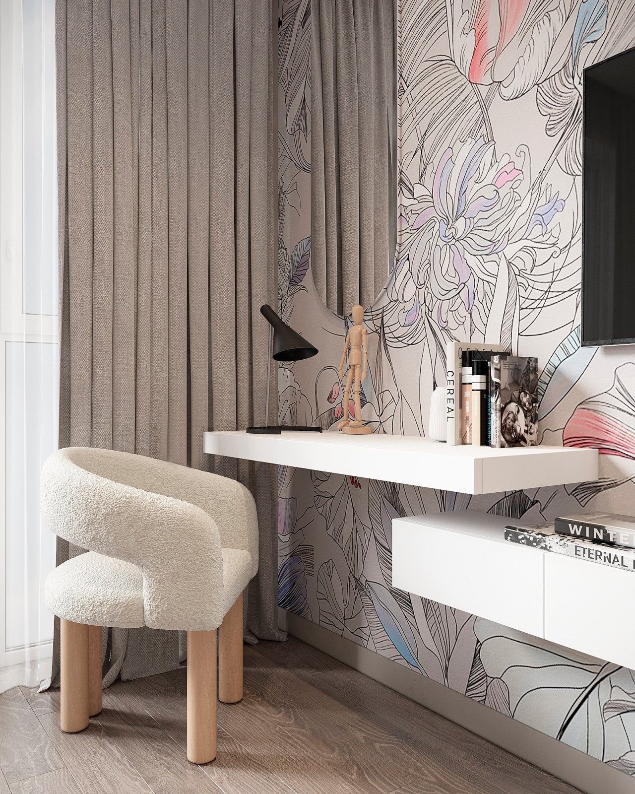 Квартира с вторым светом в современном стиле