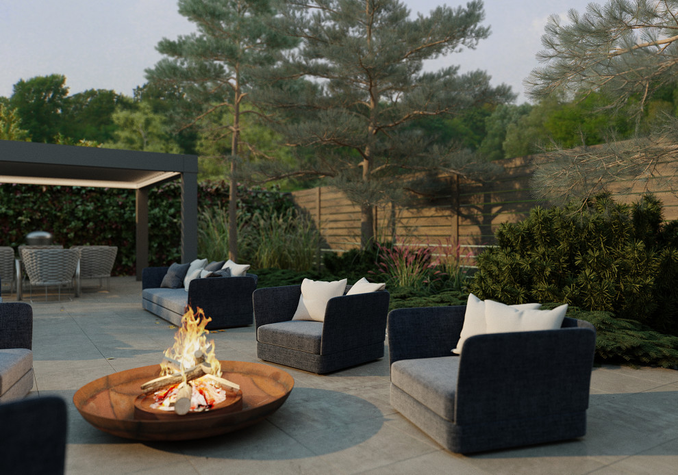 Проект небольшого сада в Воронеже.