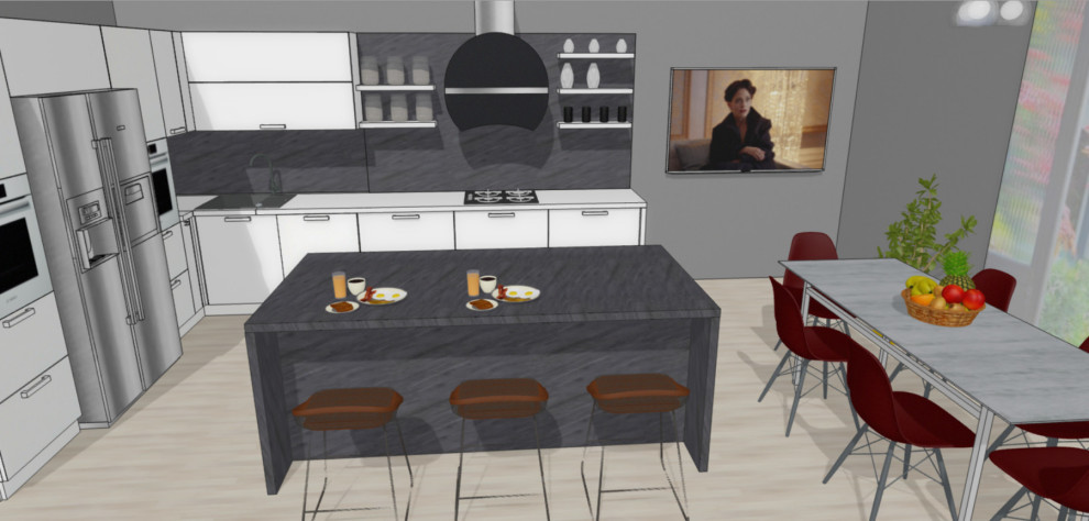 Обложка проекта: Кухня с островом