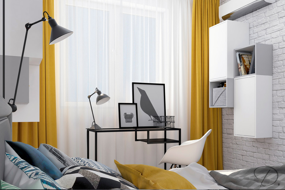 Обложка проекта: Светлая спальня с элементами скандинавского дизайна