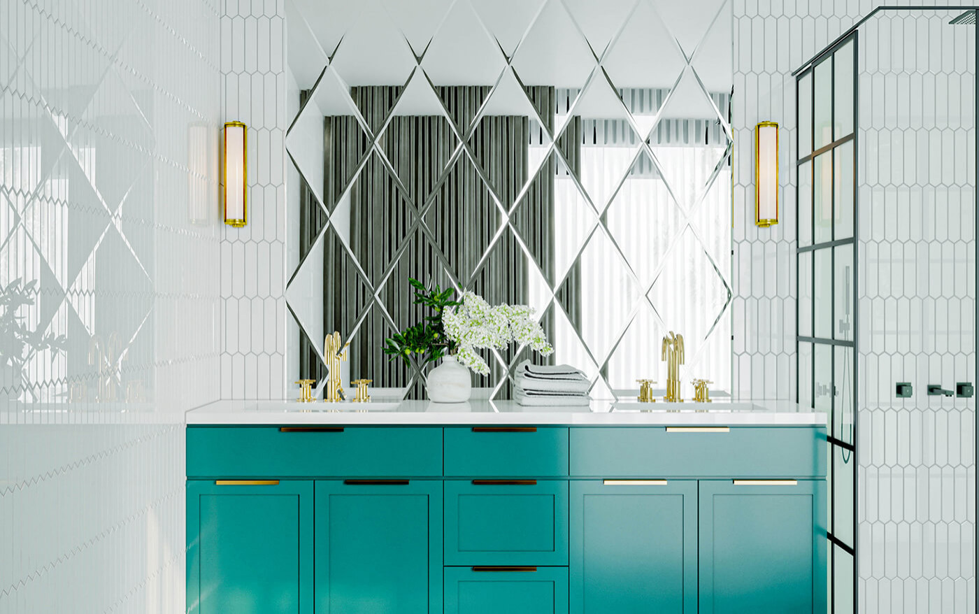 Зеркальное панно Рига