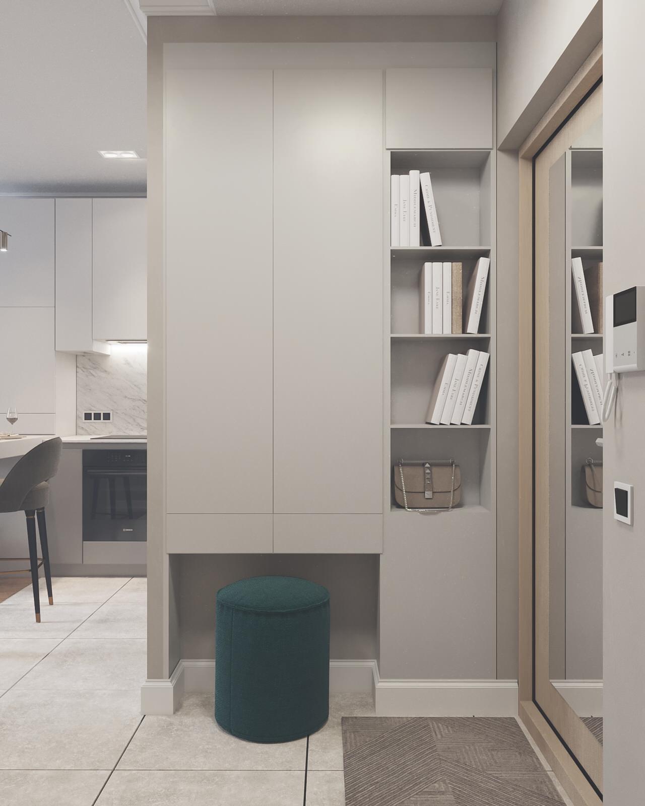 Кухня-гостиная + прихожая в ЖК от Пик