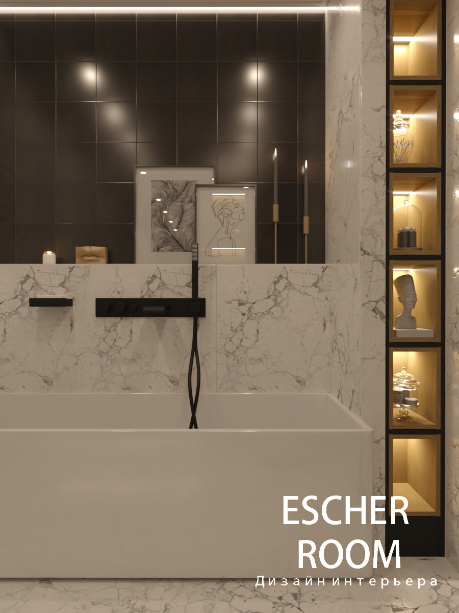 Ванная в мраморе