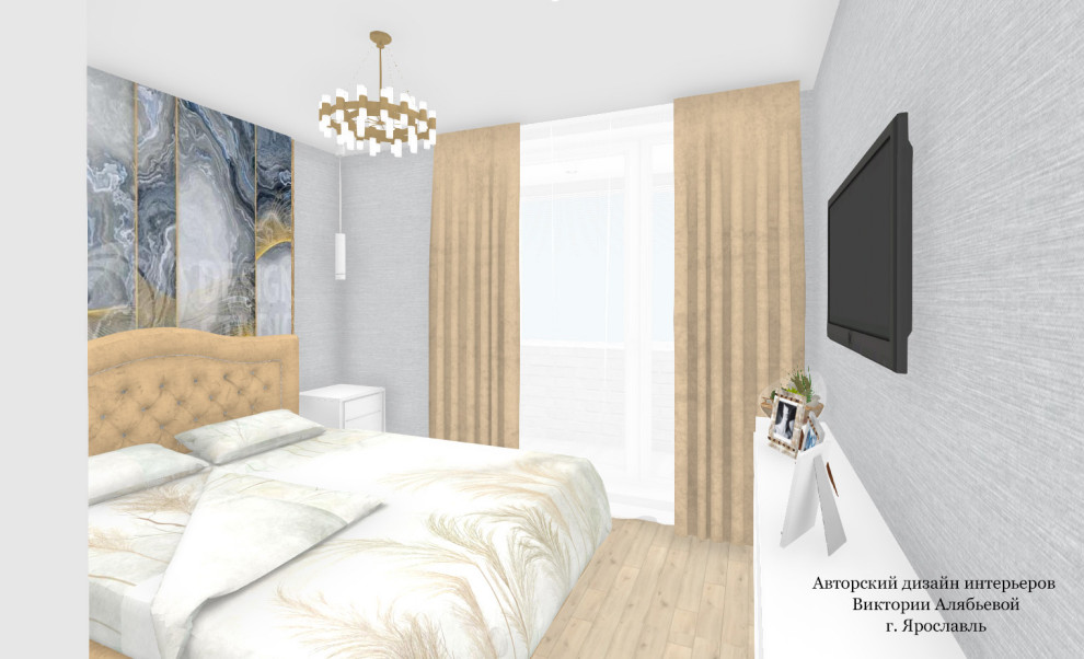 Проект спальни в современном стиле