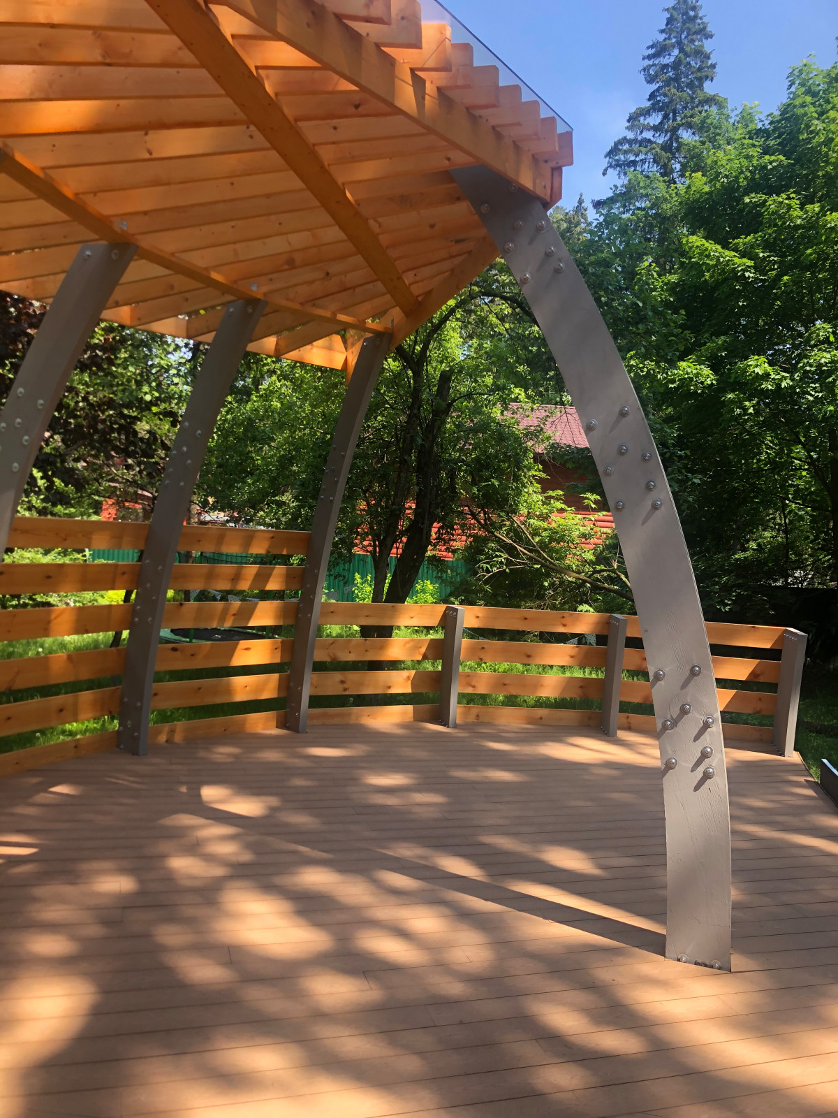 Необычная веранда (и терраса) к Необычному Дому (проект "Фазенда-лайф")