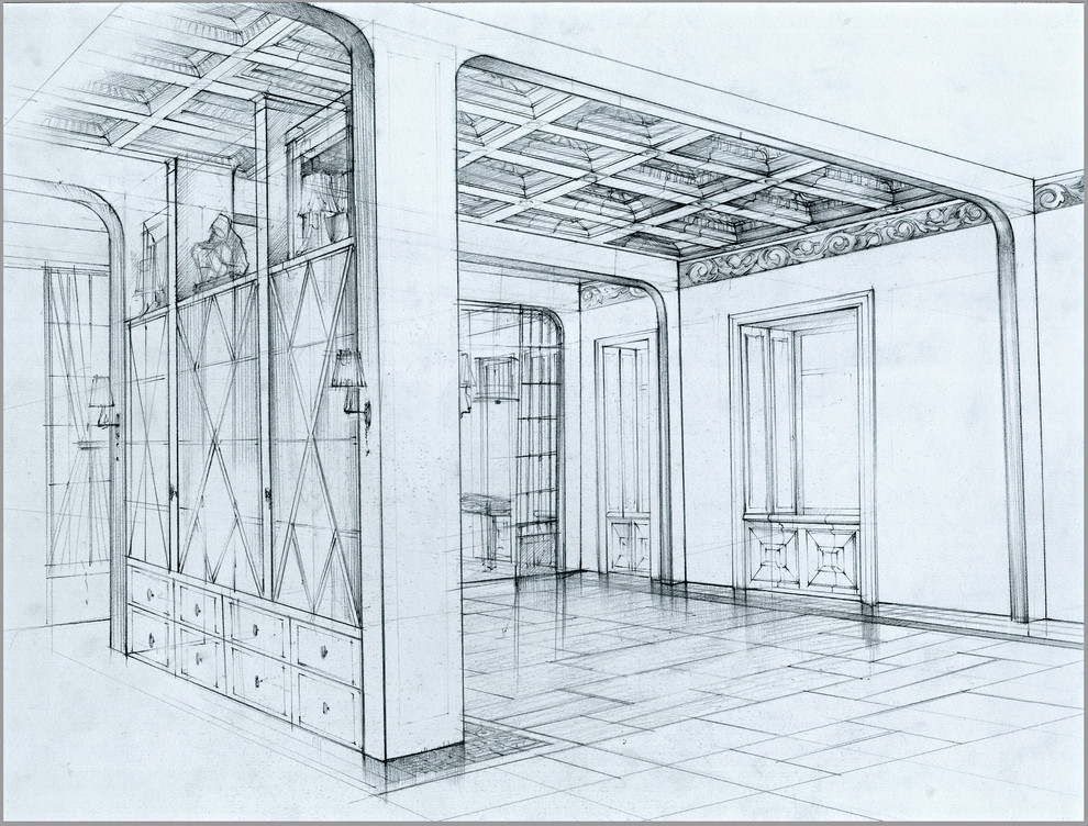 Квартира на Малой Бронной. Иллюстрации к собственному проекту.