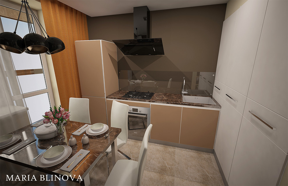 Дизайн-проект однокомнатной квартиры в ЖК Волжская Гавань в стиле минимализм