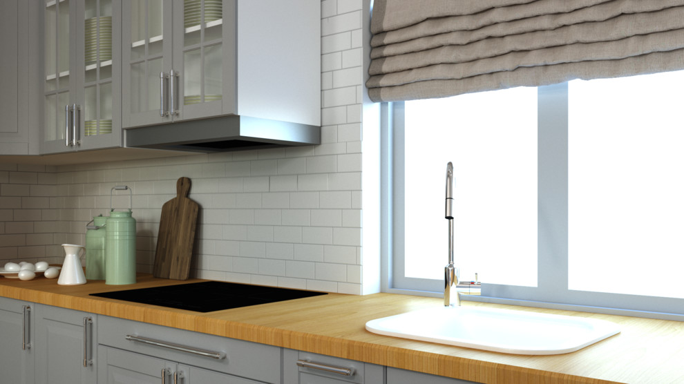 Визуализация гостинной и кухни