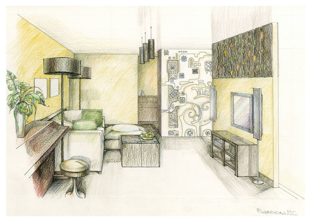 Проект квартиры г. Новосибирск ул. Овражная 2008г.