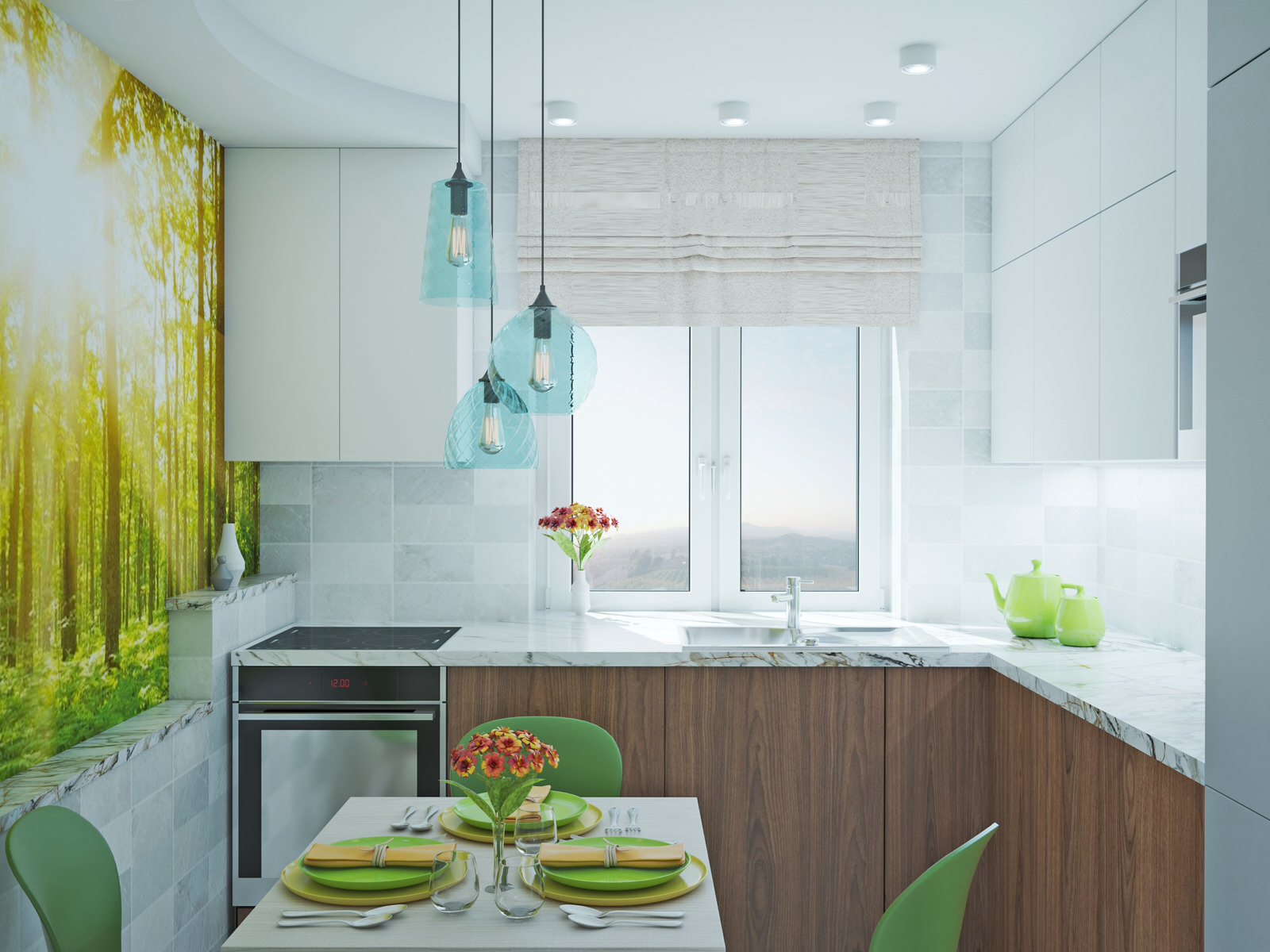 Солнечное утро в трёшке на Северо-Западе Москвы.